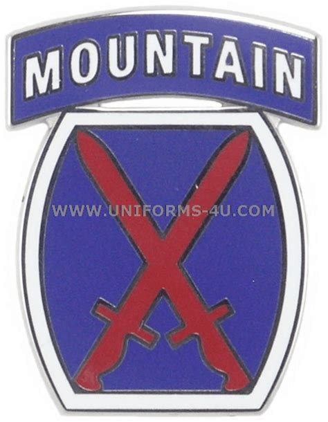 U.S. ARMY 10TH MOUNTAIN DIVISION COMBAT SERVICE ID BADGE (CSIB)