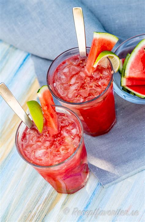 Vattenmelonmojito Recept Sommardrinkar Drinkrecept Mat