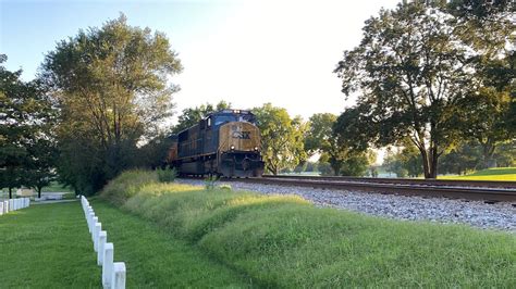 Csx Short Autorack Train With A Sd M Leader Youtube