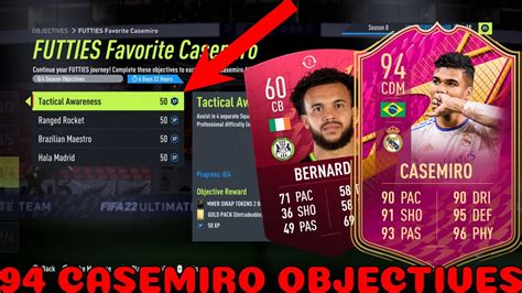 HOW TO COMPLETE CASEMIRO OBJECTIVES FAST 94 Rated Futties Favorite