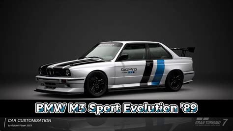 Gran Turismo 7 Bmw M3 Sport Evolution 89 Car Customisation By Golden Player 2023 4k 60 Fps