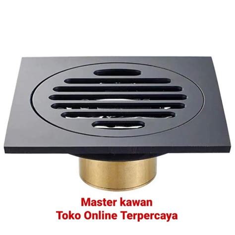 Jual Floor Drain Stainless Tebal SUS 304 HITAM GARIS Anti Banjir