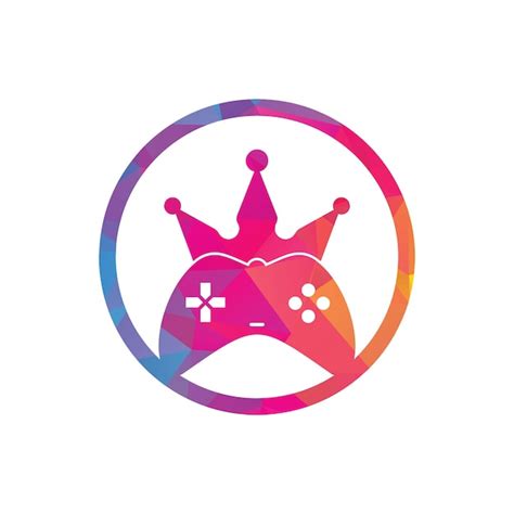 Premium Vector Game King Logo Icon Design Gamepad King Logo Vector