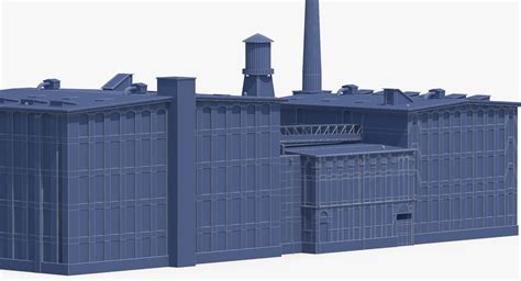 factory smokestacks c4d