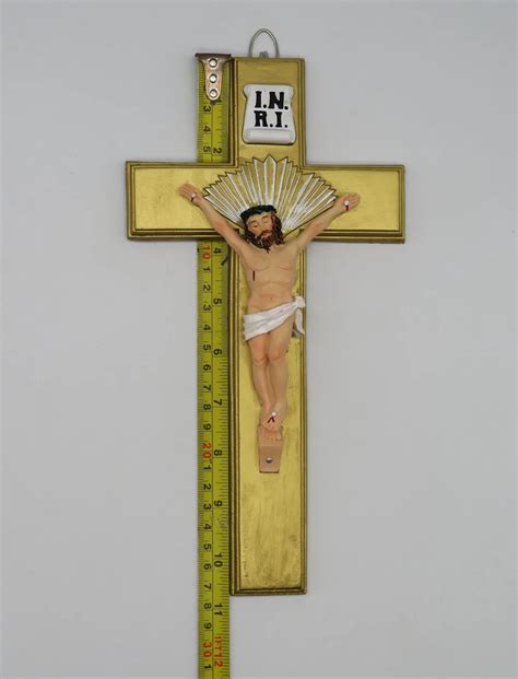 Aliexpress Buy Catholic Resin Jesus Christ On Inri Cross Wall