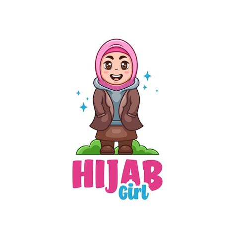 Premium Vector Hijab Girl Cute Cartoon