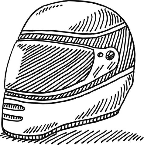 How To Draw A Motorcycle Helmet Step By Step Easy Guide Sporty Journal