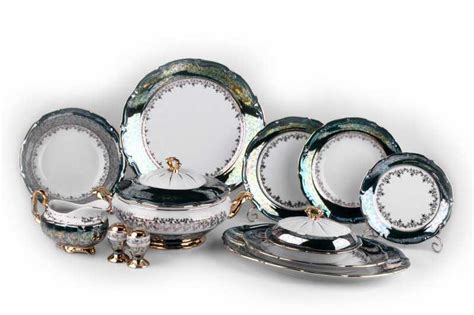 Сервиз столовый Лист зеленый Bavarian Porcelain купить с доставкой по ...