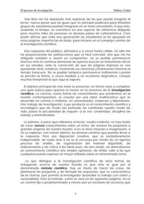 El Proceso De Investigación Pdf