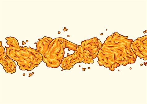 Crispy Fried Chicken Background Template 6034006 Vector Art At Vecteezy