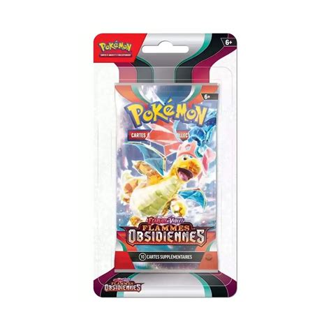 Booster Blister Pokémon Ev03 Ecarlate Et Violet Flammes Obsidiennes