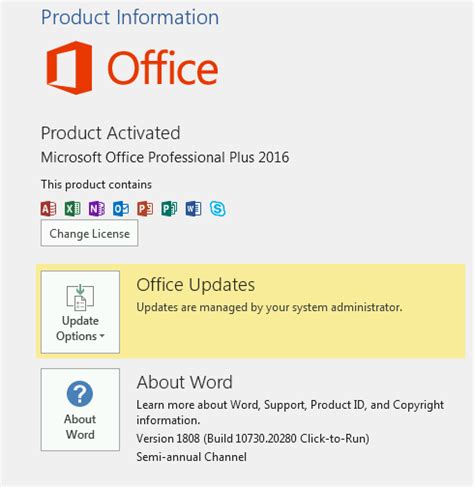 Upgraded From Office 2016 To Office 365 But Apps Still Says Office