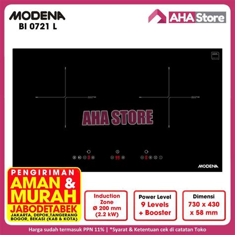 Jual Modena Induction Cooker Hob Kompor Induksi Tanam Bi L Bi L