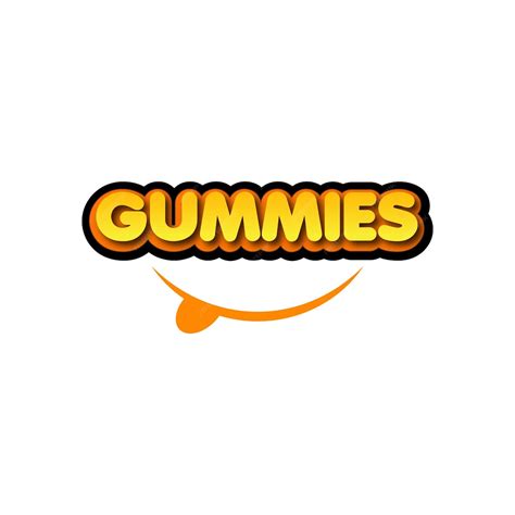 diseno de logotipo de gomitas icono de gomitas ilustracion vectorial de