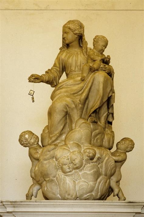 Bottega Veneta Sec Xvii Statua Della Madonna Del Carmine Altare