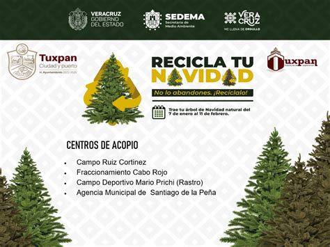 Inicia Campaña Recicla tu Navidad 2022 Tuxpan Veracruz