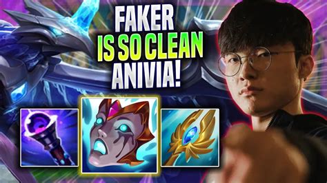 FAKER IS SO CLEAN WITH ANIVIA T1 Faker Plays Anivia MID Vs Yone