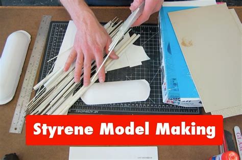 Styrene Tutorial Guide(Part 1): basic intro to plastic model making, mod... #modeltraintablediy ...