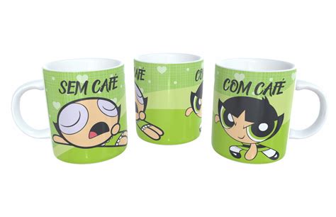 Caneca Personalizada Meninas Superpoderosas Café sem Caf