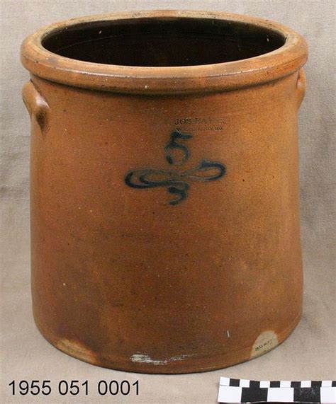 Large Stoneware Crock 18851887 This Crock Was Made By Joseph Bayer In