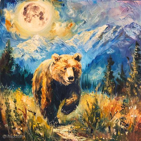 50+ Acrylic Bear Painting Ideas Inspiration & Tutorials [Art Scene ...