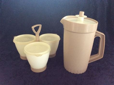 1970s Retro Tupperware Vacuum Jug Retro Tupperware Trio Etsy Uk