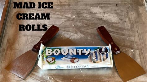 Bounty Coconut Ice Cream Rolls Satisfying Asmr Youtube