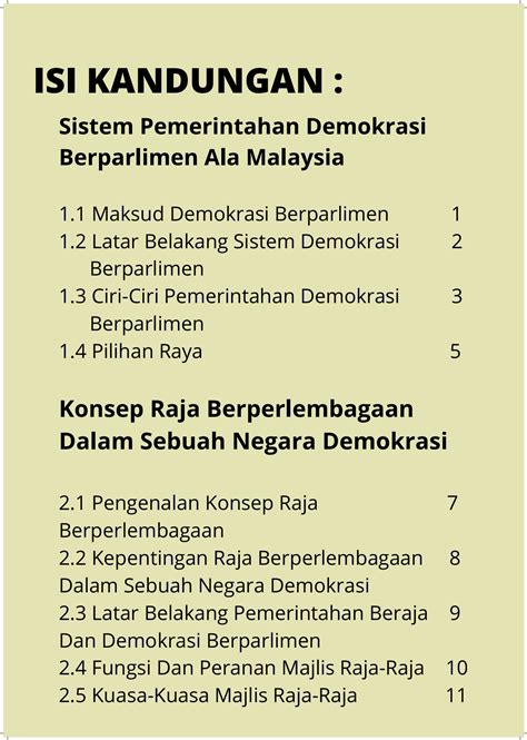 Ciri Ciri Demokrasi Di Malaysia