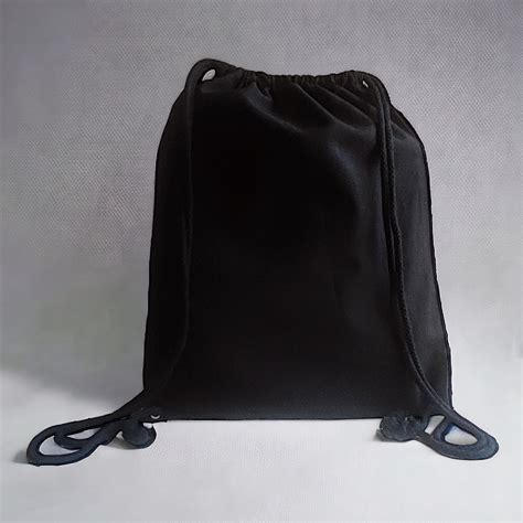 Mochila Morral Algodón 4238 cm Negro EcoStuff