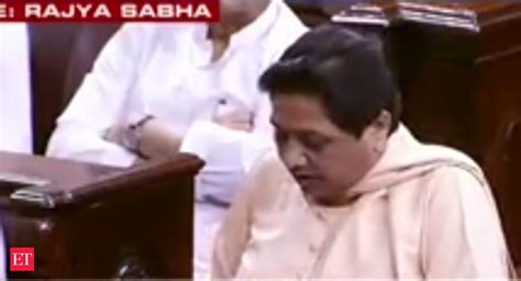 Mayawati Walks Out Of Rajya Sabha Threatens To Resign The Economic