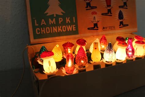 Lampki Choinkowe Prl Grzybki Prl Oficjalne Archiwum Allegro