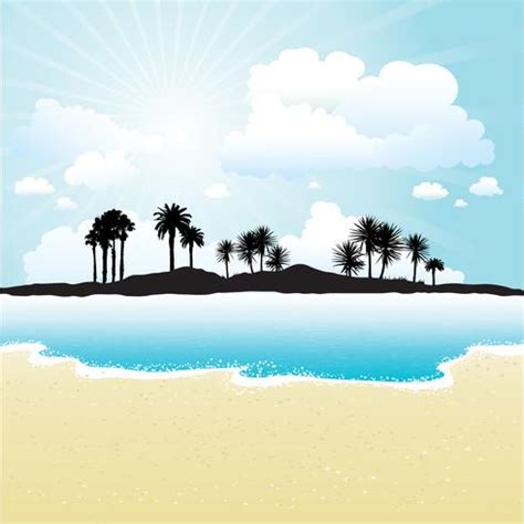 Tropical island 236993 Vector Art at Vecteezy