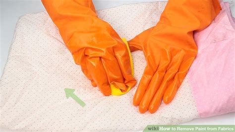 3 Ways To Remove Paint From Fabrics Wikihow