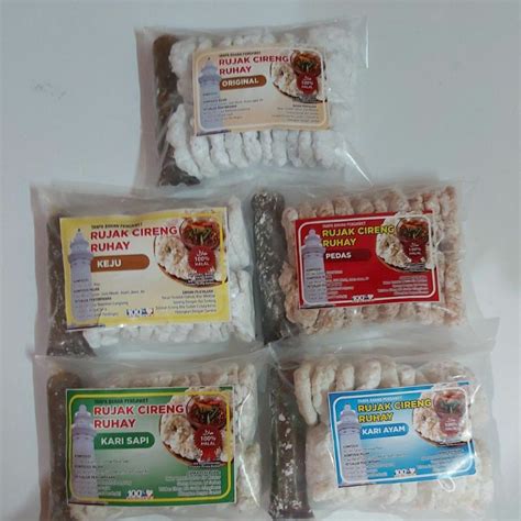 Jual Rujak Cireng Gurih Pedas Ruhay Isi Gratis Sambal Shopee Indonesia