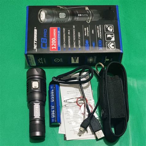 Jual JETBEAM C8 PRO TACTICAL SENTER LED CREE SST 40 N4 BC 1200 LUMENS