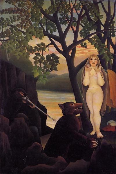 Nude And Bear Henri Rousseau Wikiart Org