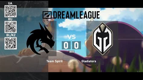 Team Spirit Vs Gaimin Gladiators DreamLeague Season 22 Group Stage