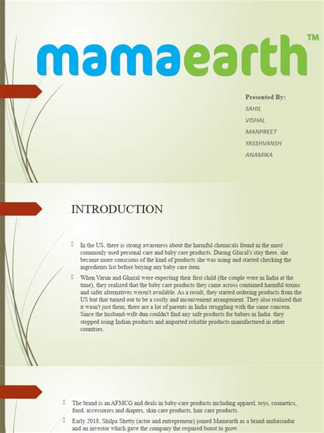 Mama Earth-1 | PDF | Pricing | Brand