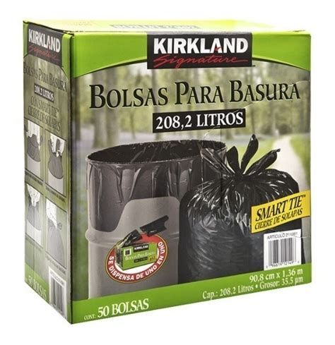 Kirkland Signature Bolsas Para Basura De Plástico 50 Piezas 499 00