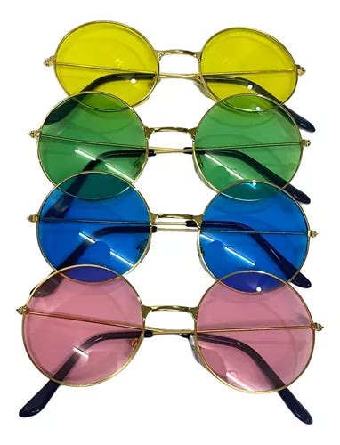 Lentes Lennon X Hippie Anteojos Vidrio Colores Cotillon Env O Gratis