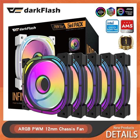 Darkflash Inf Pro Mm Rgb Pc Case Fan Infinity Pin V Sync Argb