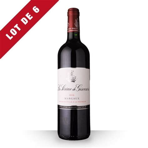 Lot De La Sir Ne De Giscours Margaux Rouge Cl La Cave