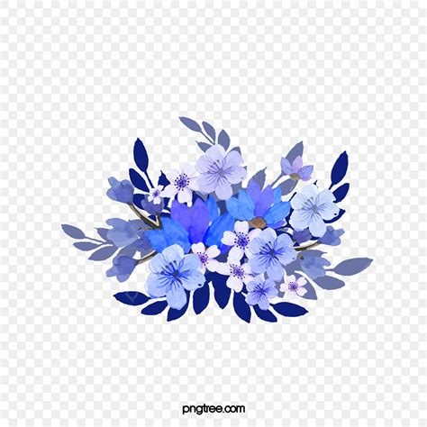 Flores Azules PNG, Dibujos, Vectores Para Descarga Gratuita - Pngtree
