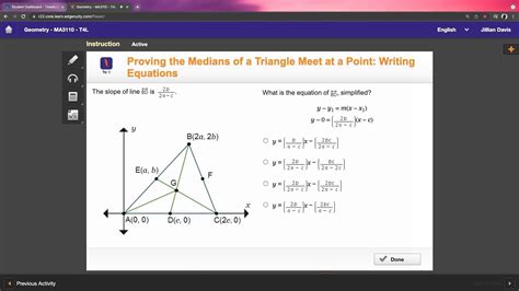 FREE What Is The Equation Of Line B D Simplified Y Y1 M X X1 Y