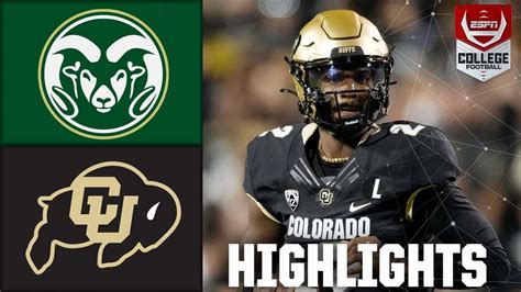 Colorado State Rams Vs Colorado Buffaloes Full Game Highlights Youtube