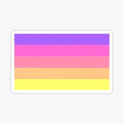 Non Binary Bisexual Flag Sticker For Sale By Alanxshby Redbubble