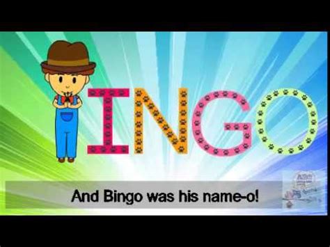 Bingo Bingo Song Bingo Song With Lyrics Nursery Rhymes Youtube