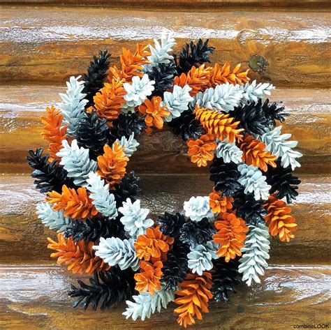 230 Pine Cone Wreath Ideas F80 | Pine cone decorations, Pine cone ...