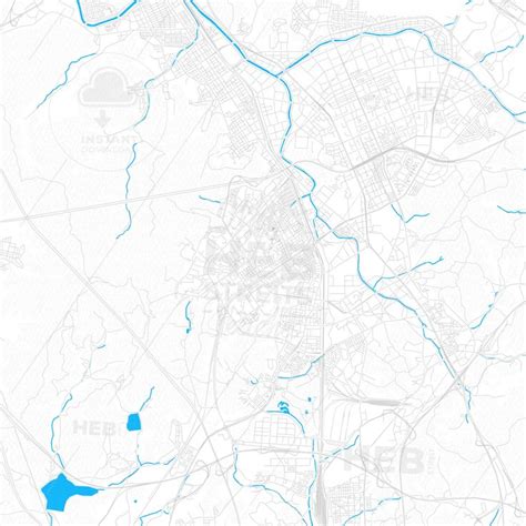 Gunpo South Korea Pdf Vector Map With Water In Focus Hebstreits