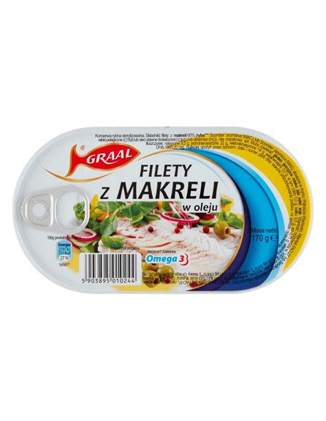 Kup Teraz Filet Z Makreli W Oleju Graal 170g Niska Cena